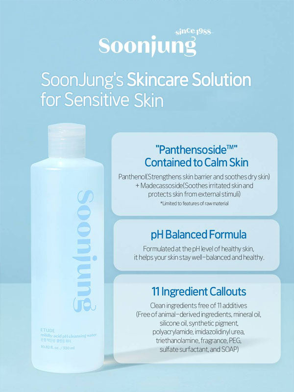 Etude House Soonjung 5.5 Cleansing Water 320ml Etude House