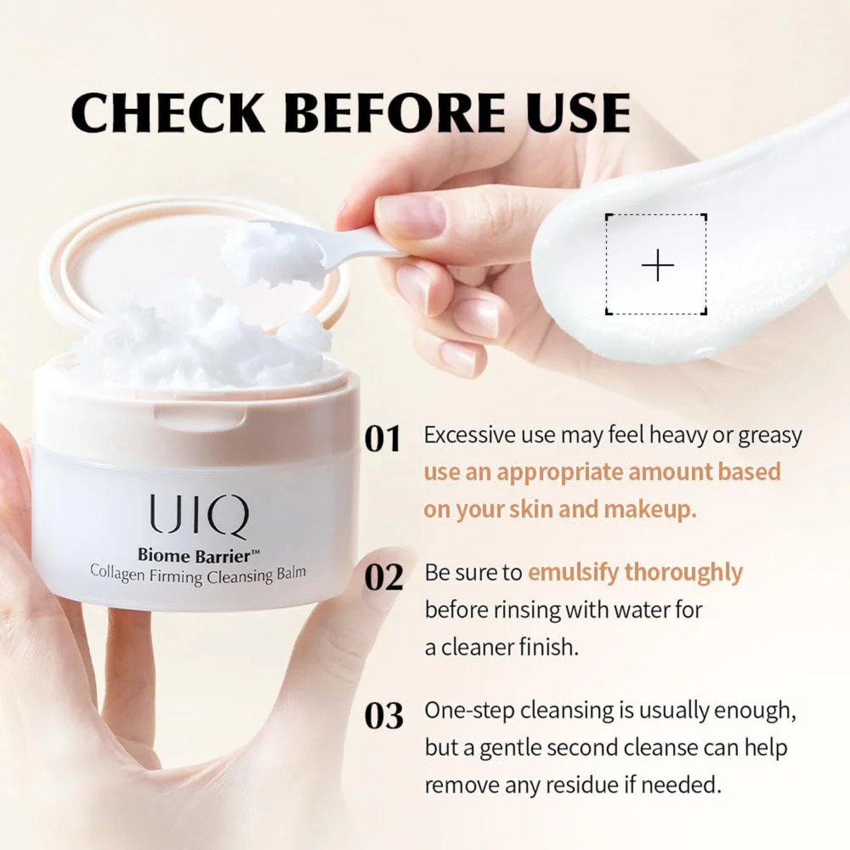 UIQ Biome Barrier™ Collagen Firming Cleansing Balm 100ml - PinknBlossom