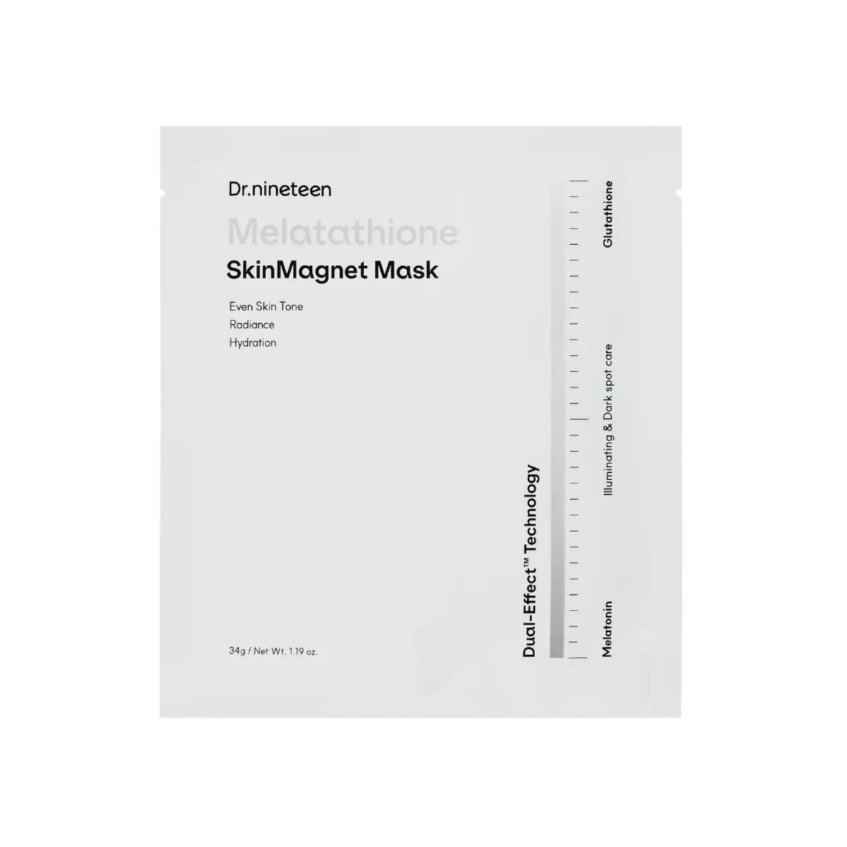 Dr.nineteen  Melatathione Skin Magnet Mask 34g - PinknBlossom