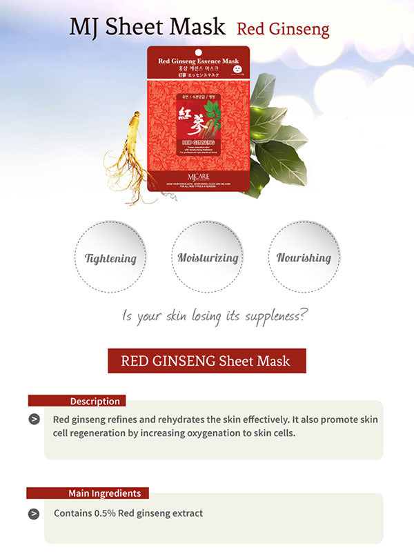 MIJIN Mask Red Ginseng 23g MIJIN