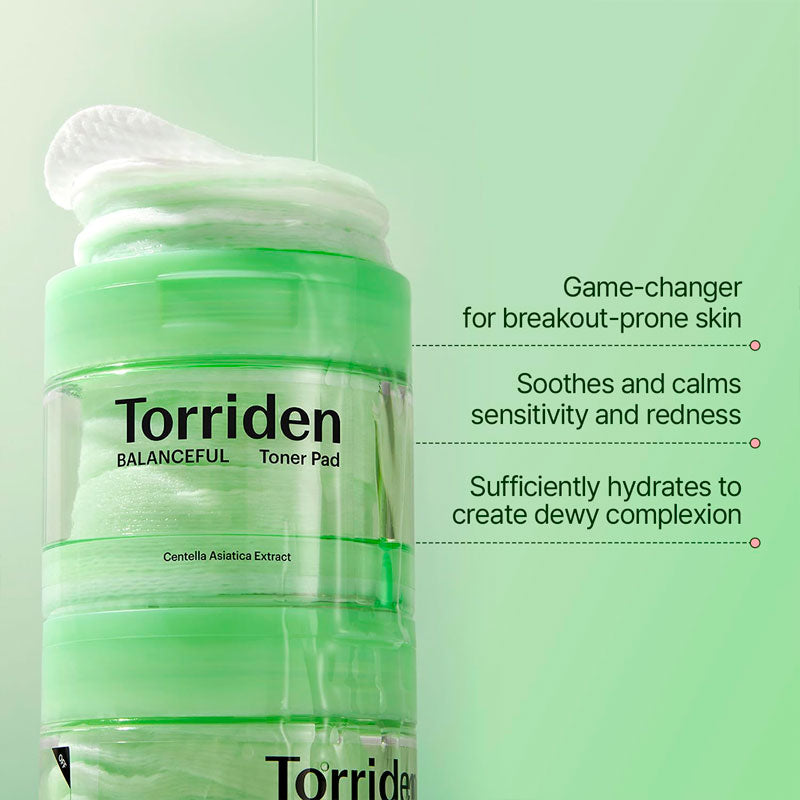 Torriden Balanceful Cica Toner Pad 180ml / 60pads