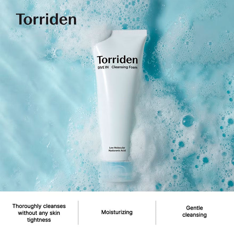 Torriden Dive-In Low Molecular Hyaluronic Acid Cleansing Foam 150ml Torriden