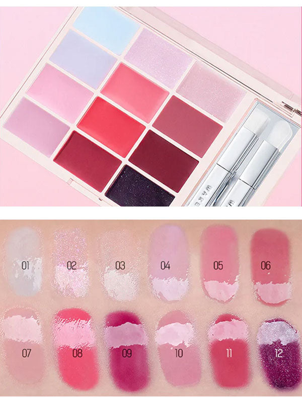 WAKEMAKE Soft Coloring Lip Palette 12g